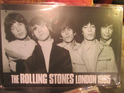Peltikyltti The Rolling Stones. London 1965