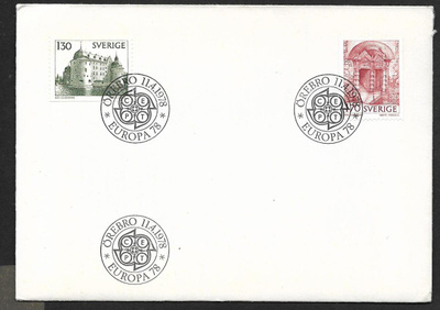 Ruotsi - Europa VII 1978 FDC (Fac. 1031-1032)