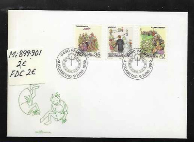 LIECHTENSTEIN Mi 899-901  luett. 2€  FDC  luett.2€