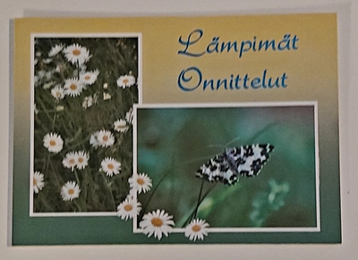 Lämpimät Onnittelut!-KULKEMATON POSTIKORTTI