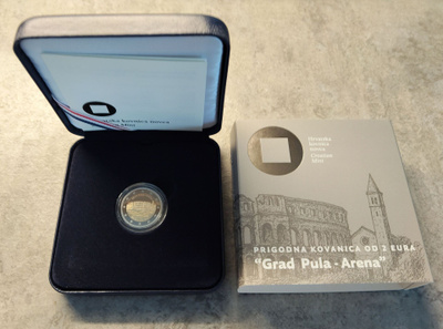 Kroatia 2025 juhlaraha 2 euro Pula Arena, PROOF