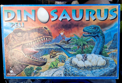 Dinosaurus vintage lautapeli kirjalito