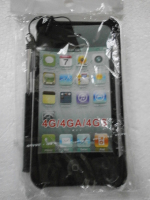 iPhone 4 suojakuori (metallia) + kynä