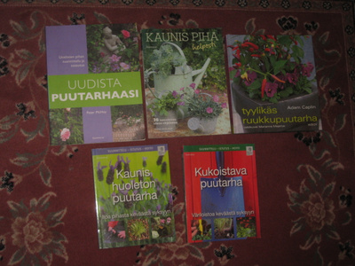 10 Puutarha-kirjaa  VAIN 25 e