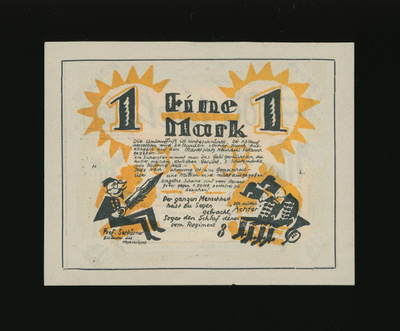 Saksa Notgeld 1 Mark, Neuhaus 1920