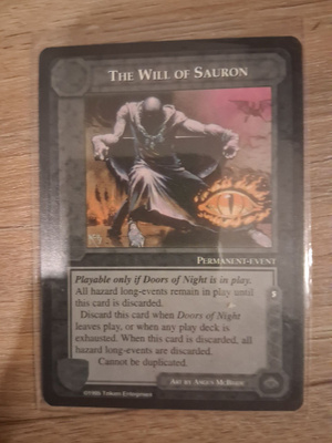 The Will of Sauron - Keski-Maa - Middle Earth CCG