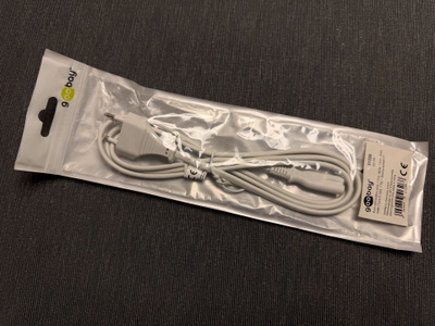 the sssnake Powercord Euro 2-pin (1,5 m) virtajohto