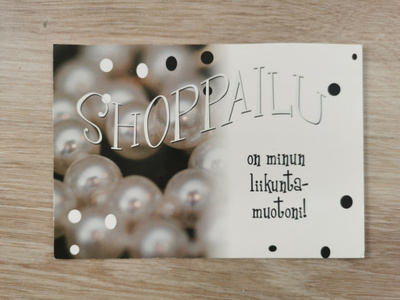 NO 1 - SHOPPAILU ON MINUN LIIKUNTAMUOTONI