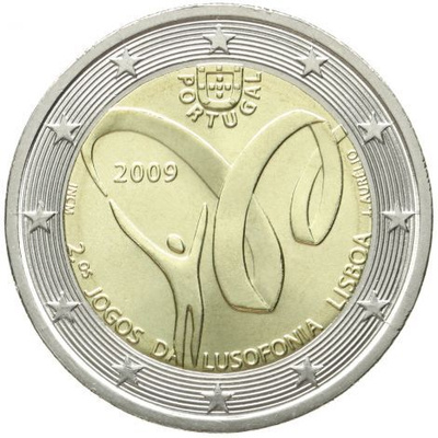 Portugali 2009 2 € Lusophony Games UNC