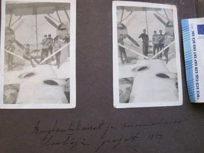 6 VANHAA Valokuvaa Lentokoneet Lentäjät 1927