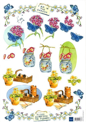 3D "PERHOSET...PUUTARHA...Please, Do not pick the flowers"