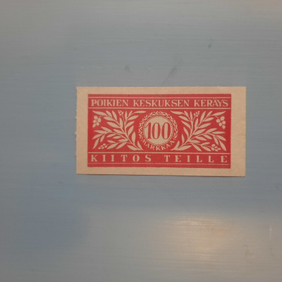 Poikien keskuksen keräys 100mk