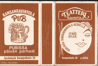 Jyväskylä, Kansanravintola PUB, Teatteri ravintola   b635