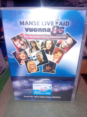 DVD Manse live aid 85 hyväntekeväisyyskonsertti