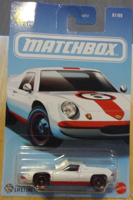 Lotus Europa 2 door White-Red 1972 Matchbox Lifetime 1:64