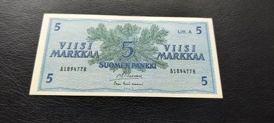 5 mk 1963 Litt.A, SIM-Lin, A-sarjaa