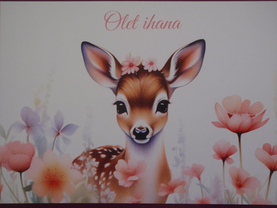 Bambi kukkakedolla