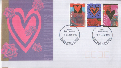 FDC australia 1995 ystävyydellä