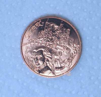 2014 ITÄVALTA 10€ Erikoisraha  SALZBURG