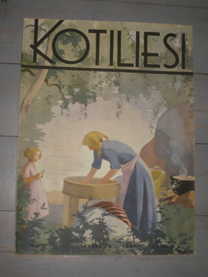 Kotiliesi , syyskuu I / 1937  , kansi M. Wendelin