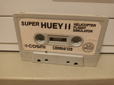 Super Huey II Helicopter Flight Simulator CBM 64/128 COSMI