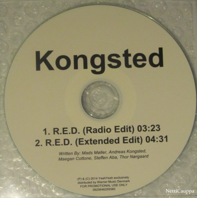 Kongsted • R.E.D. PROMO CDr-Single