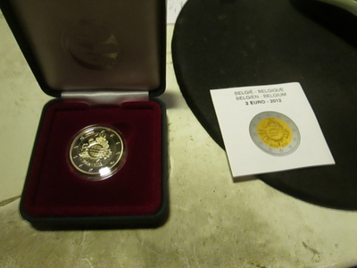 2012 Belgia 2€ proof  euro 10 vuotta