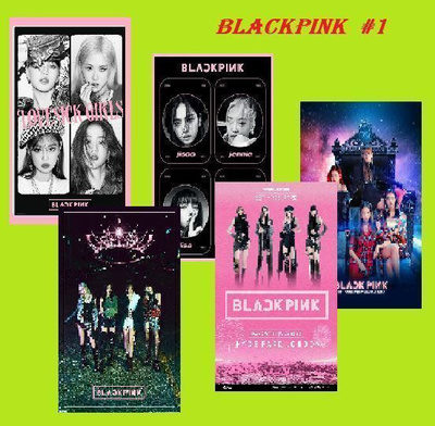 BLACKPINK --- julistesetti 5kpl --- 21cm x 30cm #1