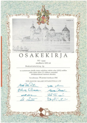 OKK 1988 Itä-Savon Maakuntahotelli ( Tott ), Savonlinna