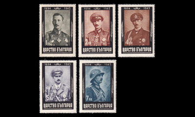 Bulgaria 462-6A ** Tsaari Boris III:n kuolema (1944)