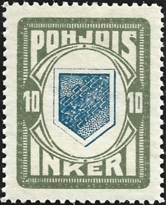 1920 Pohjois-Inkeri 10 p ** LaPe P-I 8 postituore
