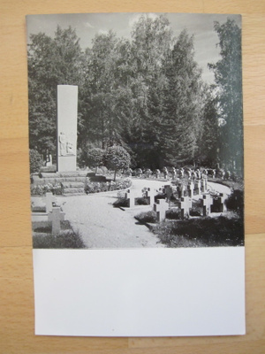 VANHA Valokuva Sankaripatsas Hausjärvi 1940-luku