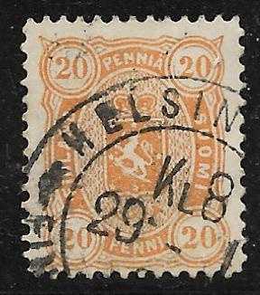 Nelilukuiset 1885 20p (LAPE 22) O