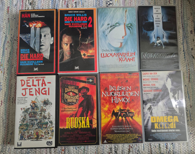8 kpl laadukas Vhs-nippu
