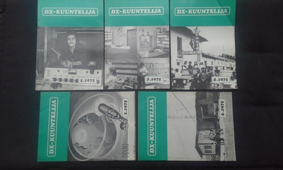 DX-KUUNTELIJA lehden 1975 numerot 2,3,4,5,6  (5 kpl)