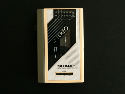 Sharp JC-128(P) kasettisoitin Vintage Retro TOIMII