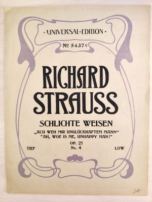 Richard Strauss: Schlichte Weisen, op 21, No 4.