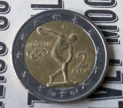 KREIKKA Ateena 2004 Olympialaiset 2€ Juhlaraha