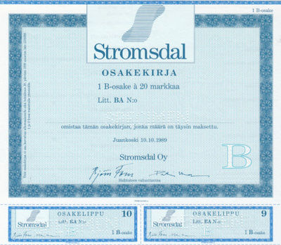 OKK 1989 Stromsdal Oy spec pörssi, Juankoski