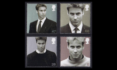 Iso-Britannia 2132-5 ** Prinssi William 21v (2003)