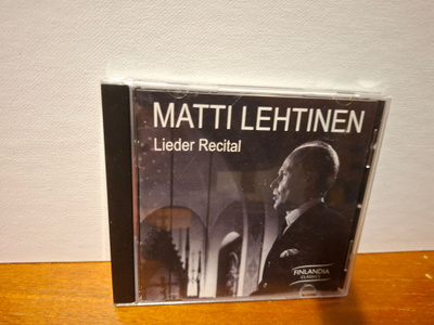 Matti Lehtinen:Lieder Recital CD