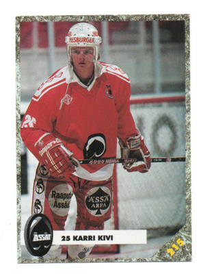 LEAF Jääkiekko n:o 25 1993 KARRI KIVI ÄSSÄT PORI