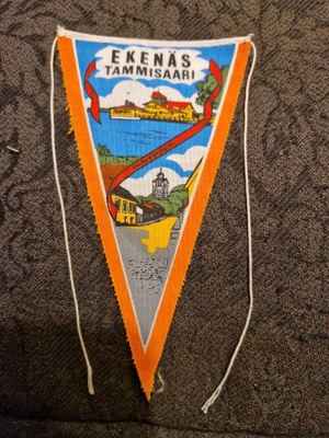 Ekenäs Tammisaari vintage pieni matkailuviiri