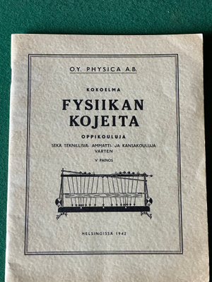 Kokoelma fysiikan kojeita