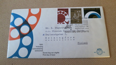 FDC Hollanti 1962: telekommunikaatio