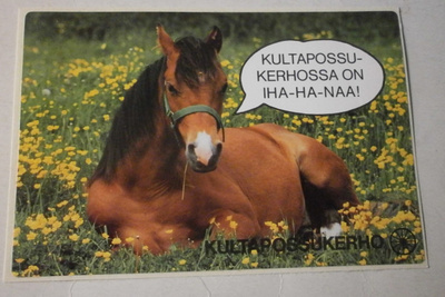 Postipankki, Kultapossukerho, hevonen- / varsatarra