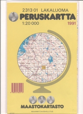 Peruskartta 1:20 000 Lakaluoma