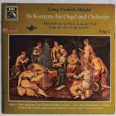 HÄNDEL 4 konserttoa uruille ja orkesterille – EMI LP 60-luku
