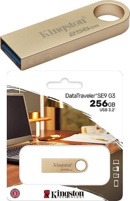 Kingston DataTraveler SE9 256 GB pieni USB-muistitikku, USB3
