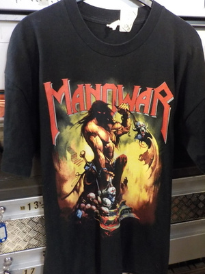 MANOWAR RARE ORKKIS VANHA KIERTUE T-PAITA VUODELTA 1997